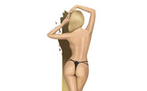Penthouse Lingerie Classified Narrow Strap Womens Panties Black G-Strings, Panties and Shorts